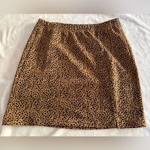 Shein Animal Print Stretch Short Mini Skirt M